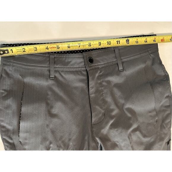 Lululemon Commute Pants Size 30 Men Gray Striped Golf Chino Stretch Athletic ABC - Picture 13 of 16